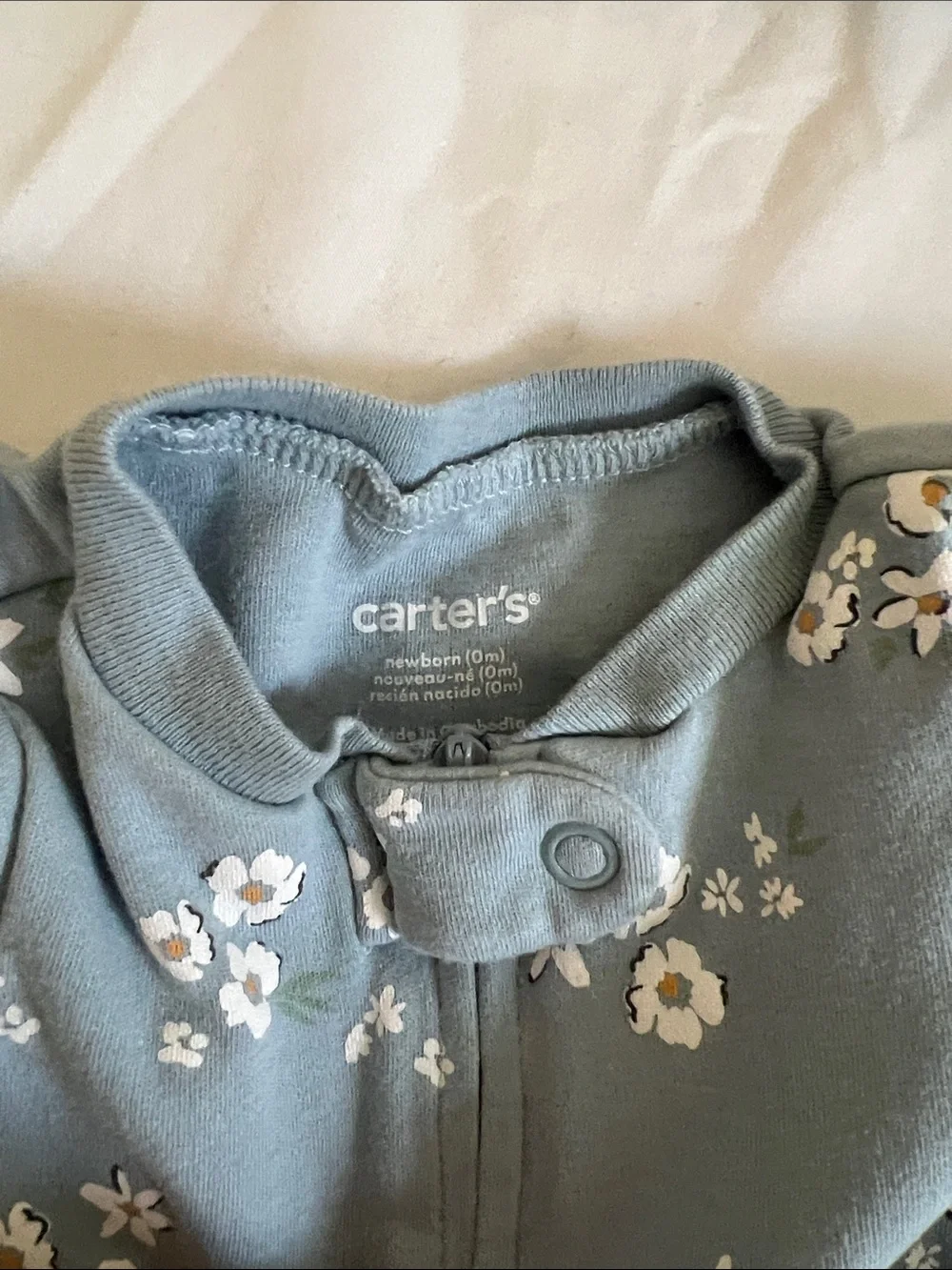 Three Carter's Baby Footie Lot